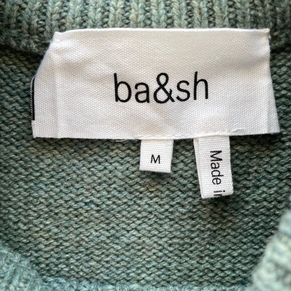 Ba&sh Keane Sweater Wool Blend Sweater in Green (Medium) - Picture 4 of 7
